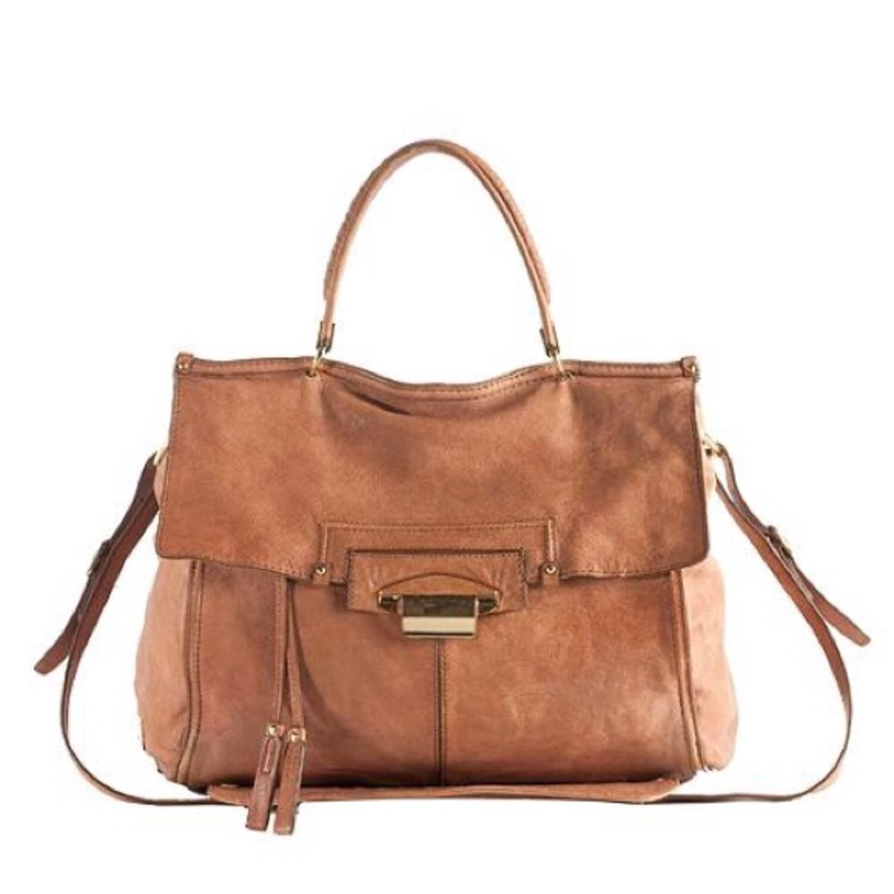Kooba Leather Aiden Satchel Bag